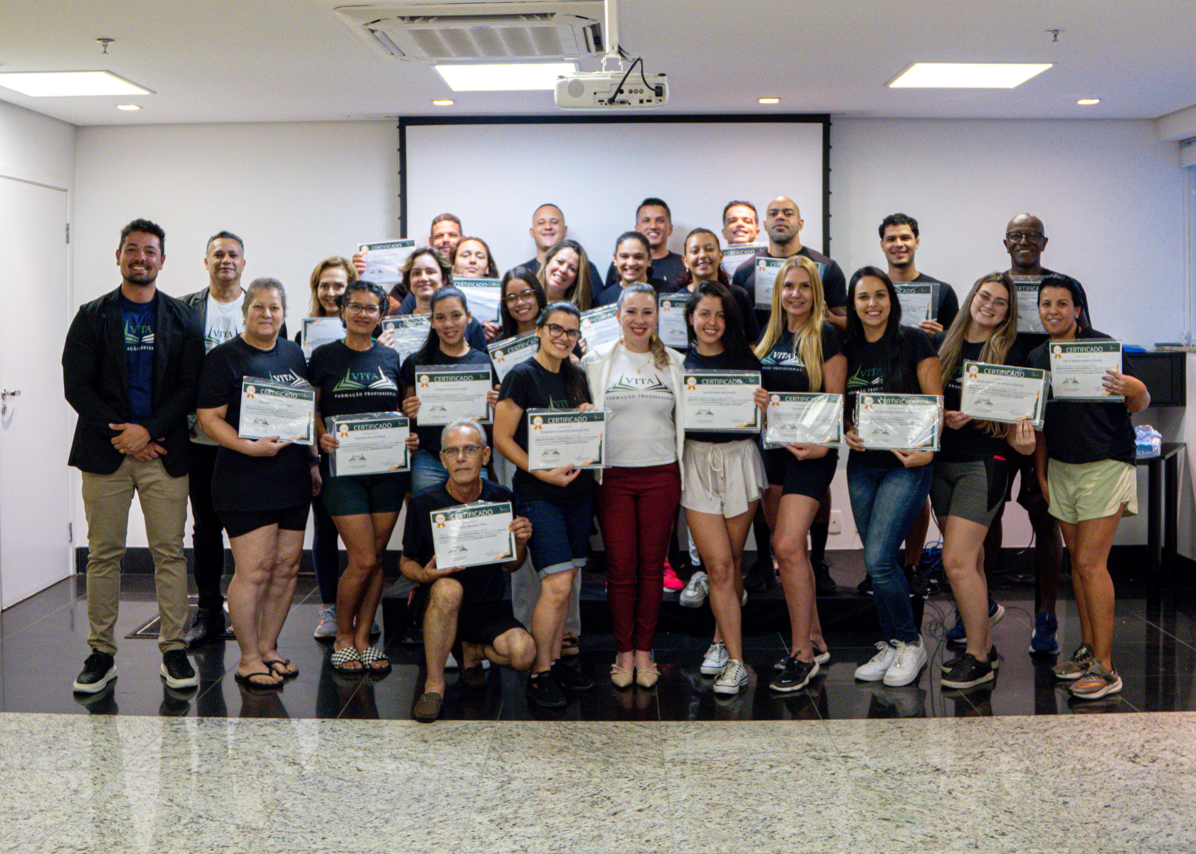 Aluno com certificado